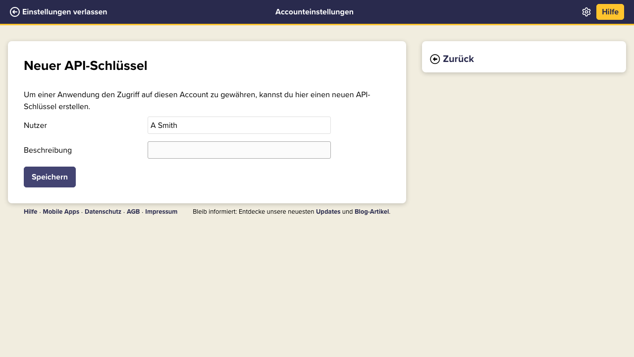 CentralStationCRM API-Schlüssel anlegen