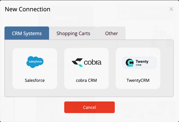 TwentyCRM in der CRM-Auswahl
