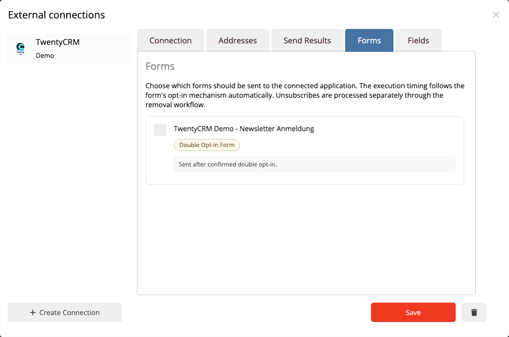Activate TwentyCRM Form Synchronization