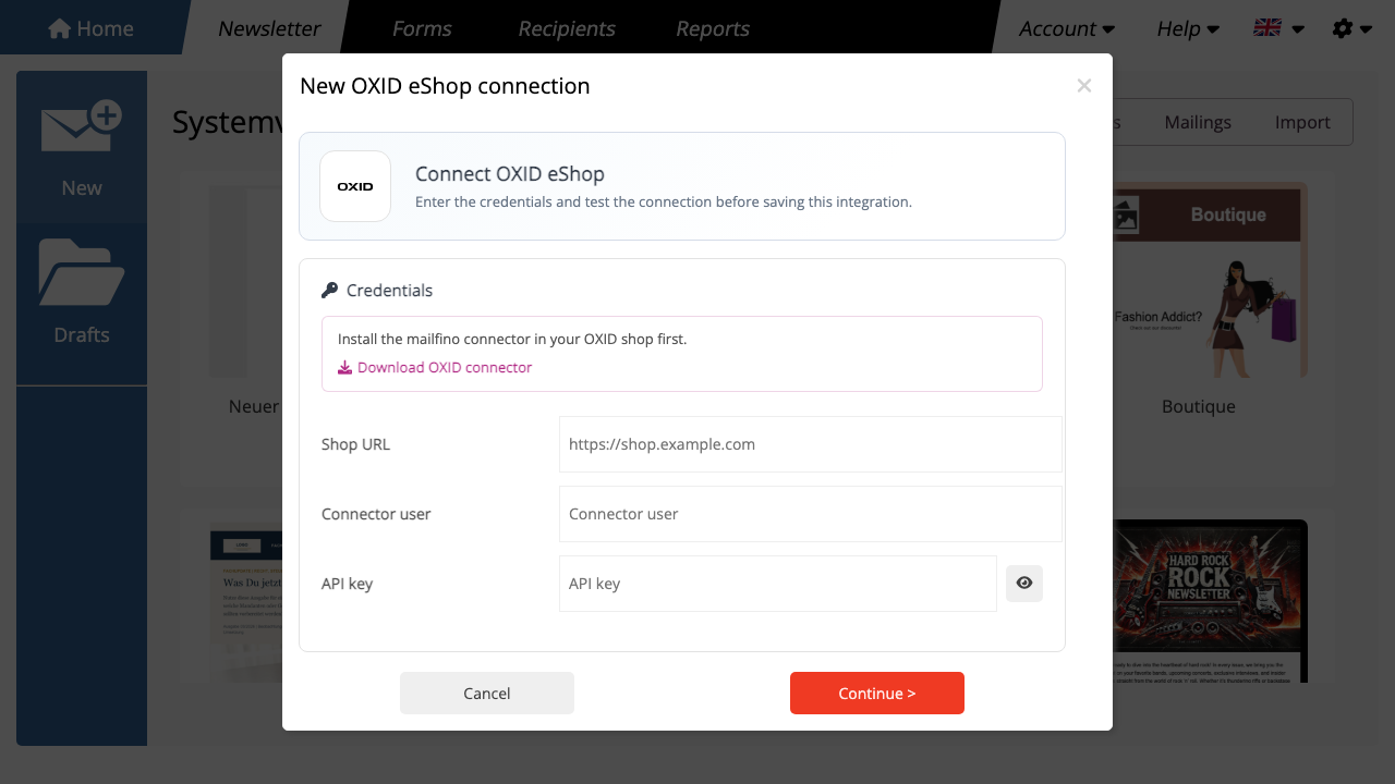 OXID Connector herunterladen