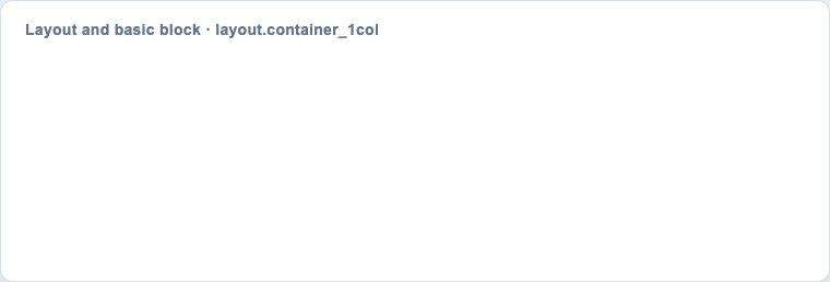 Layout Container