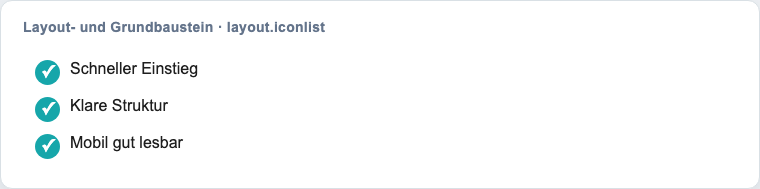 Icon-Liste