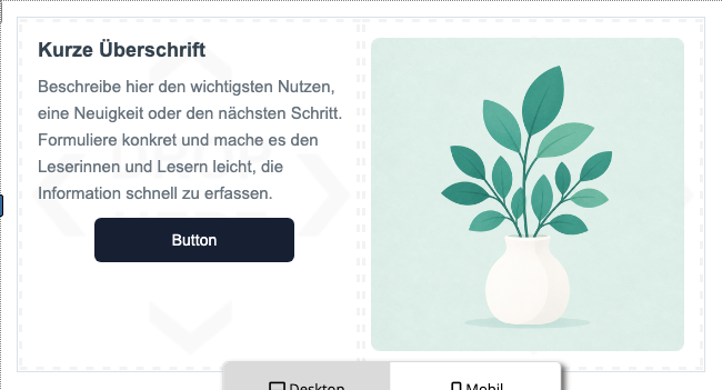 Artikel Zweispaltig Text Bild