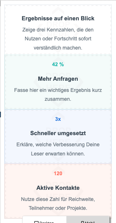 Mobile Stapelung des Zahlenblocks